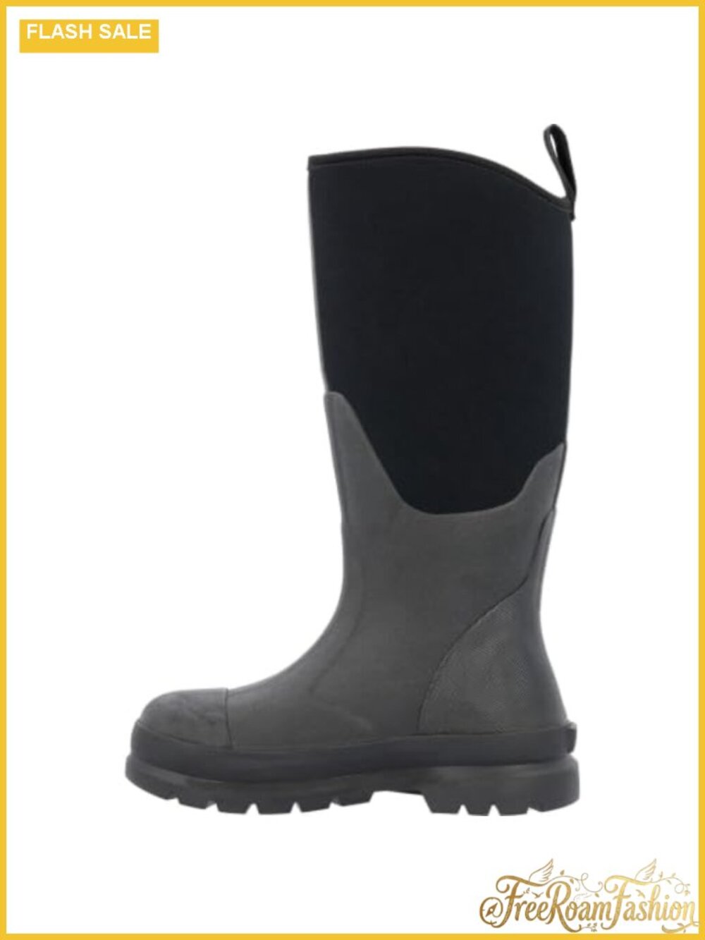 Women's Tall Waterproof Rubber Work Boots Knee-High Neoprene